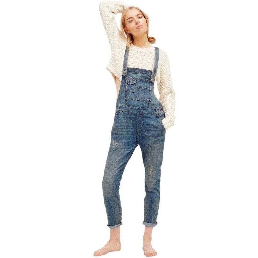Women's Blue Denim Overalls
